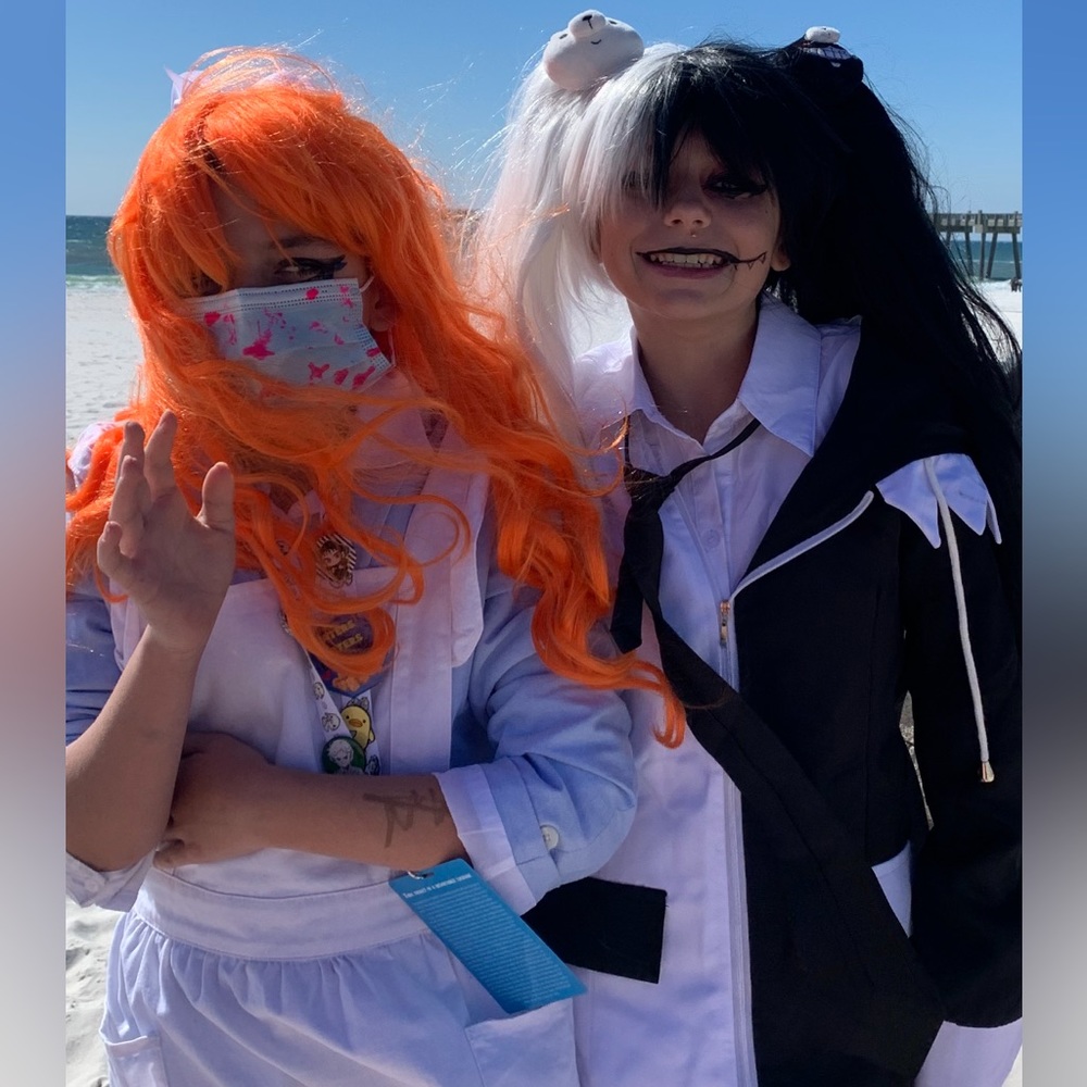 These 2 costumes and wigs.